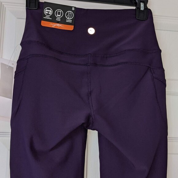 X by Gottex Active High Waisted Biker Shorts - Plum - Picture 7 of 7